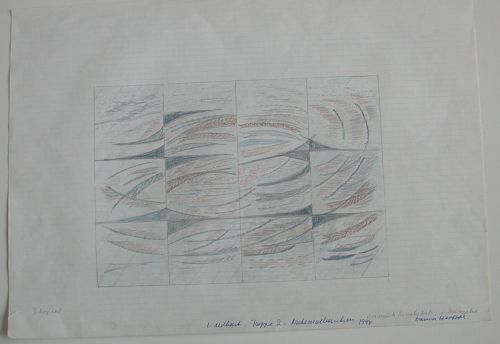 Preliminary Work for Tapestry, Cosmic landscape in motion, the National Bank, Copenhagen 