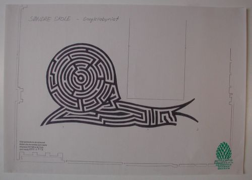 Preliminary work for installation, Labyrinths, various schools, Køge