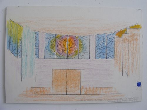 Preliminary Work for Glass Painting, Mosede Church, Greve