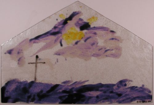 Forarbejde til glasmaleri, Hjerting Kirke
