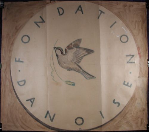Forarbejde til emblem, Fondation Danoise, Paris, Frankrig