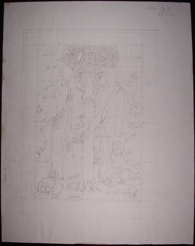 Preliminary Work for The Tapistries of Queen Margrethe II at Christiansborg Castle. Present