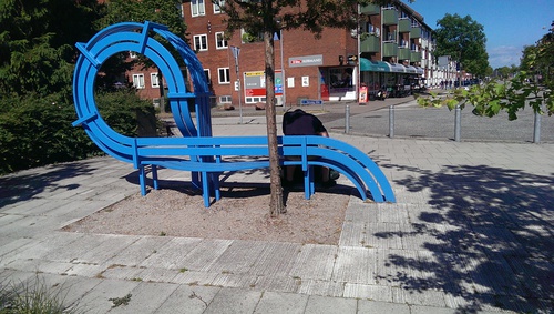Blue Modified Social Benches