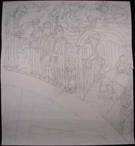 Preliminary Work for The Tapistries of Queen Margrethe II at Christiansborg Castle. Early Middle Ages