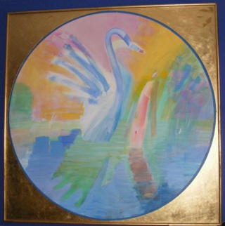 Forarbejde til freskoen Leda og svanen, Folketeateret