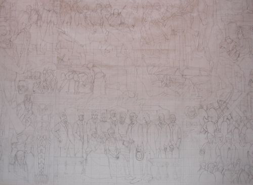 Preliminary Work for The Tapistries of Queen Margrethe II at Christiansborg Castle. Early Glücksburgers