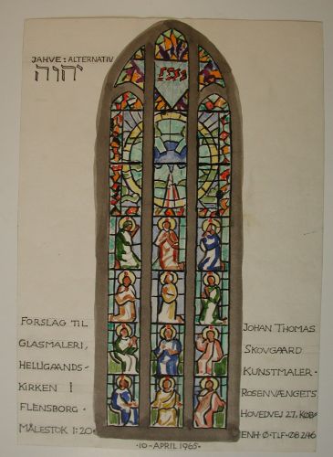 Preliminary Work for Stained Glass, Helligaands Church, Flensburg