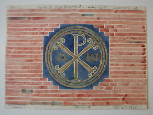 Preliminary Work for Mosaic, Crematorium Chapel, Horsens Church