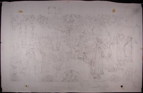 Preliminary Work for The Tapistries of Queen Margrethe II at Christiansborg Castle. The Viking Age