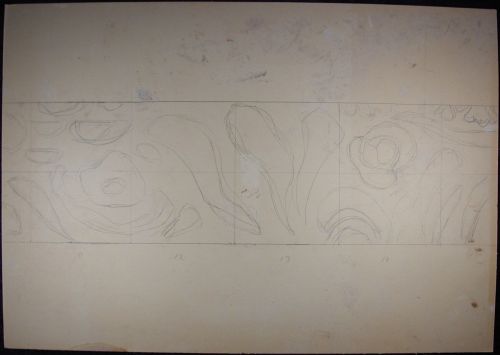 Preliminary work for the frieze for Danmarks Radio