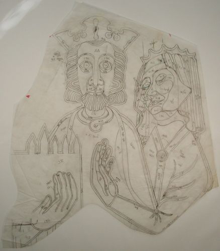 Preliminary Work for The Tapistries of Queen Margrethe II at Christiansborg Castle. Late Middle Ages