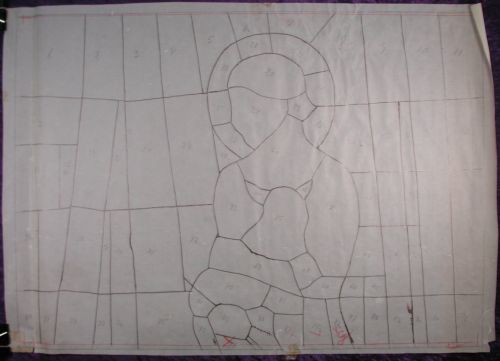 Preliminary Work for Stained Glass Window, Varberg Church, Sweden