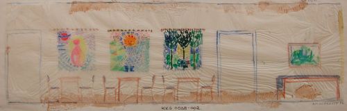 Preliminary Work for Decoration, Morning, Noon and Evening, Hotel Skandia, Schleswig