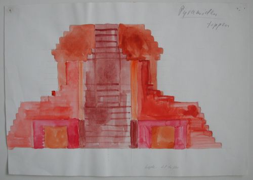 Preliminary Work for the Sculptural Decoration The Pyramid, the Column, the Platform at The Northjutlandish County Hall