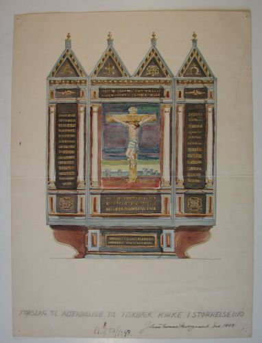 Preliminary Work for Altarpiece, Fiskbaek Church, Loegstrup