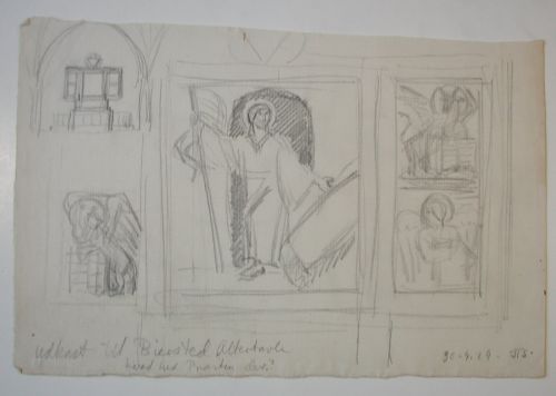 Preliminary Work for Altarpiece, Biersted Church, Aabybro