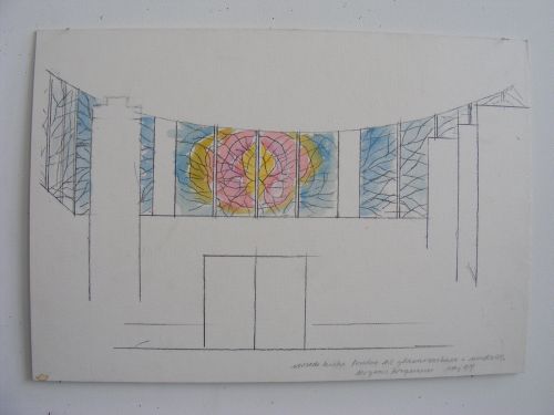 Preliminary Work for Glass Painting, Mosede Church, Greve