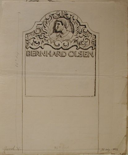 Preliminary Work for Gravestone, The Open Air Museum, Kongens Lyngby