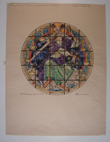 Preliminary Work for Glass Paintings, Messias Church, Hellerup