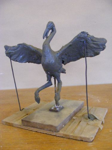Preliminary Work for Sculpture, Dancing Cranes, Tranehaven, Charlottenlund