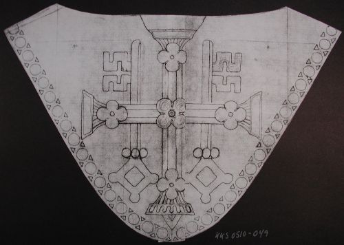 Preliminary Work for Bishop´s Cape, Roskilde Cathedral, Roskilde