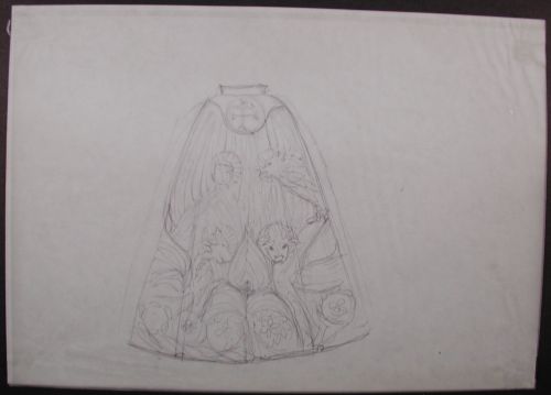 Preliminary Work for Bishop´s Cape, Roskilde Cathedral, Roskilde
