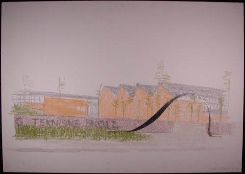 Preliminary work for metal gate, Hjørring Technical College