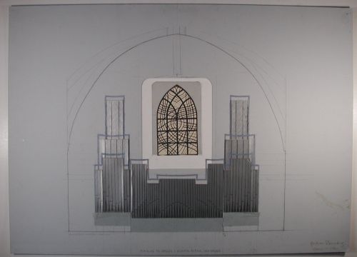 Preliminary work for Organ, Hover Church, Vejle