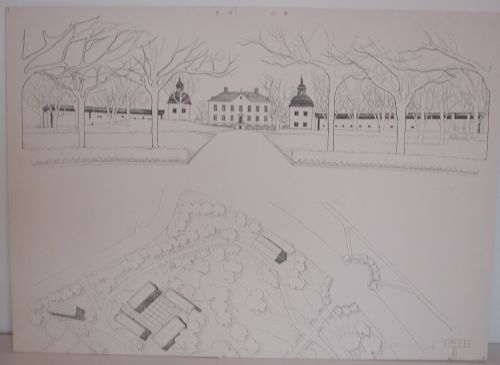 Forarbejde til udvidelse af Hässelby Slott, Stockholm