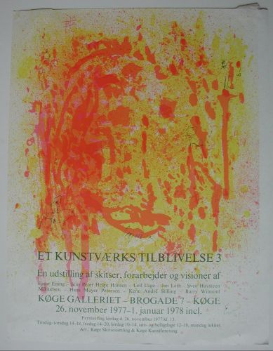 Plakat, Et kunstværks tilblivelse 3, Køge Galleri
