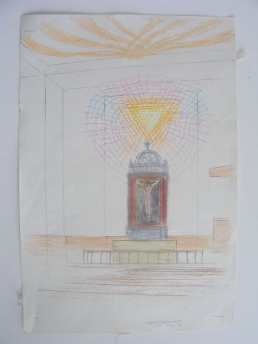 Preliminary Work for Decoration, Hans Egedes Church