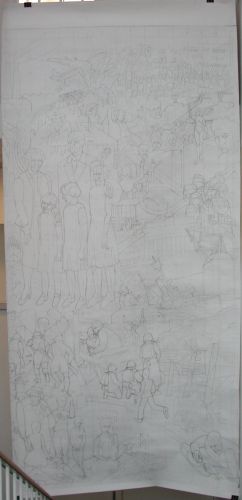 Preliminary Work for The Tapistries of Queen Margrethe II at Christiansborg Castle. Late Glücksburgers