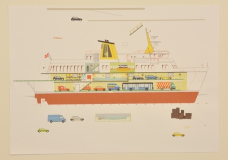 Preliminary Work for Decoration of the Aeroe Ferry