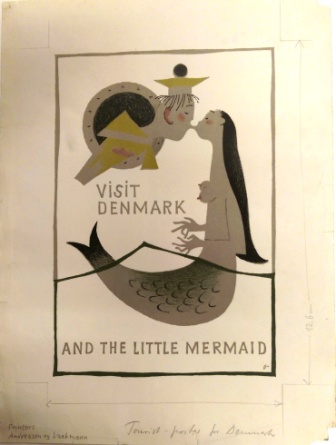 Preliminary Work for Poster, Visit Denmark - and the little mermaid