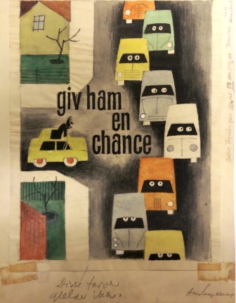 Preliminary Work for Traffic Campaign Poster, Giv ham en chance