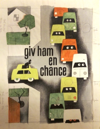 Preliminary Work for Traffic Campaign Poster, Giv ham en chance