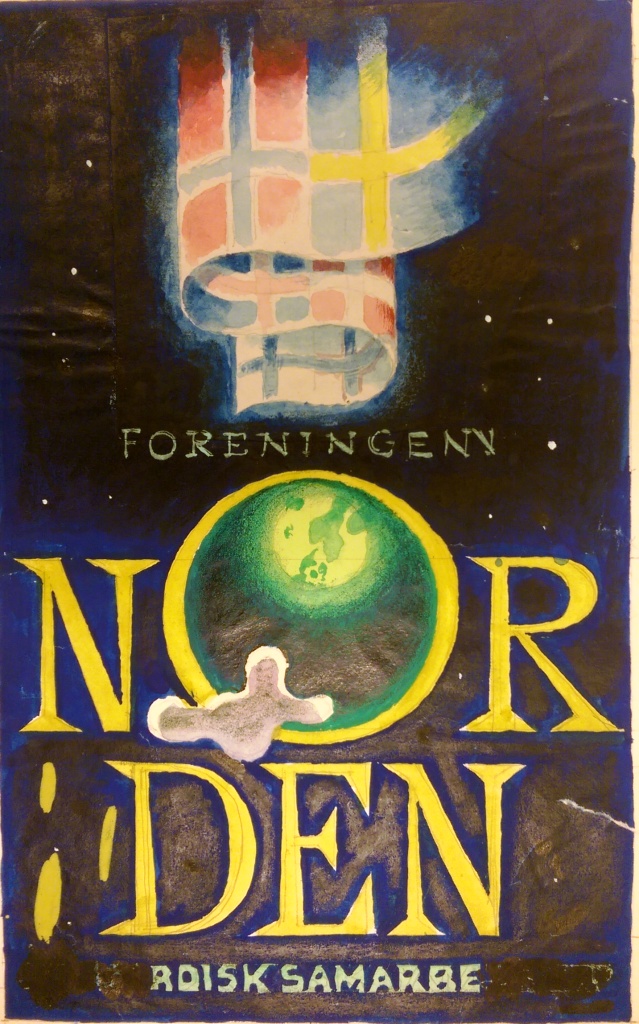 Forarbejde til plakat, Foreningen Norden
