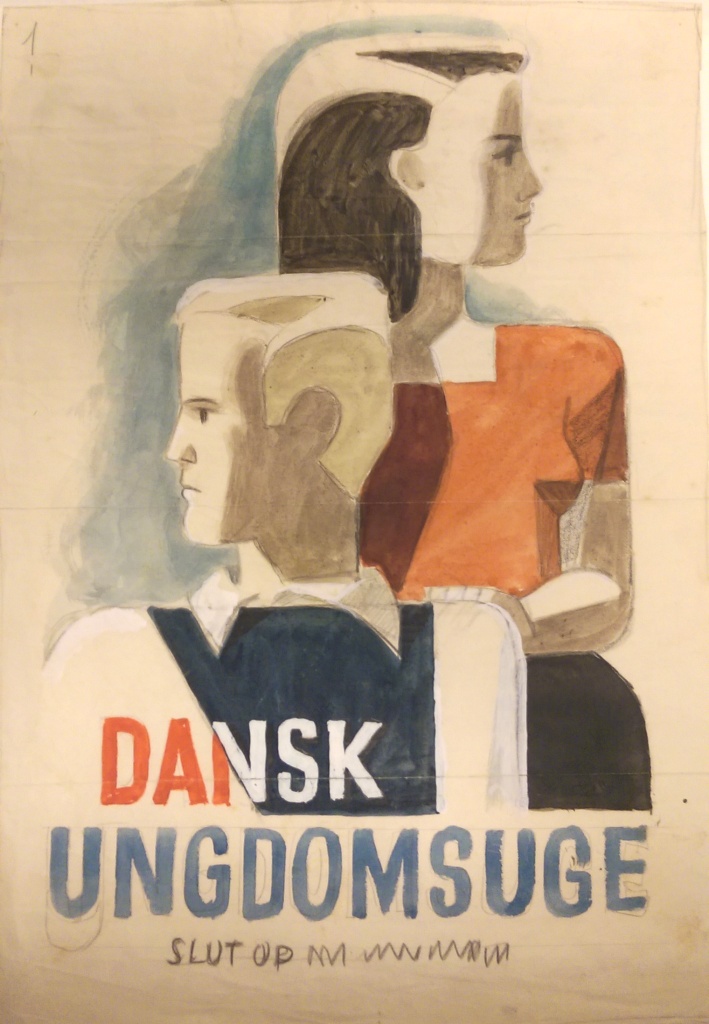 Preliminary Work for Poster, Dansk Ungdomsuge