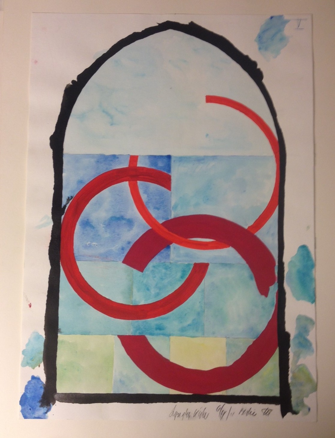 Preliminary Work for Glass Painting, Lyngby Church