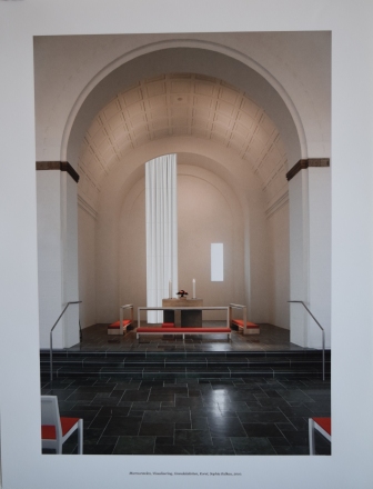 Forarbejde til skulpturen Marmorstelen, Grøndals Kirke, Vanløse